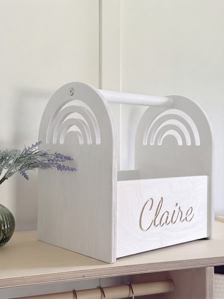 Personalized Book and Toy Caddy Box