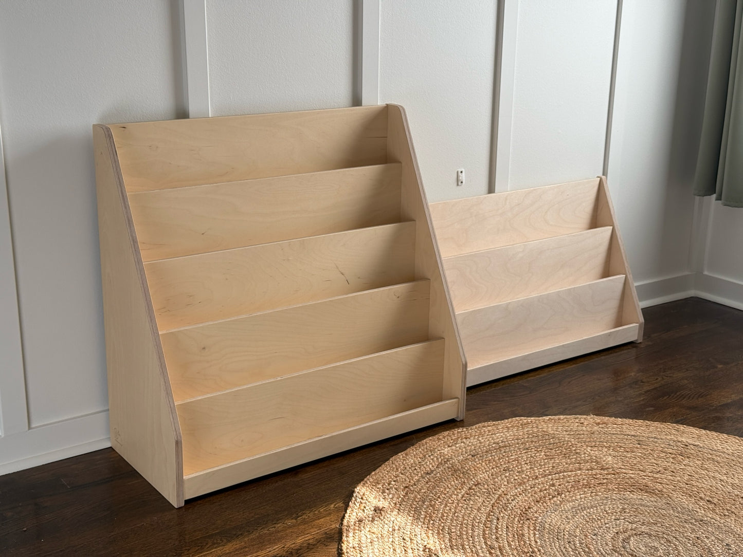Small Montessori Bookshelf (Front Facing) | Wooden Kids Reading Corner Furniture