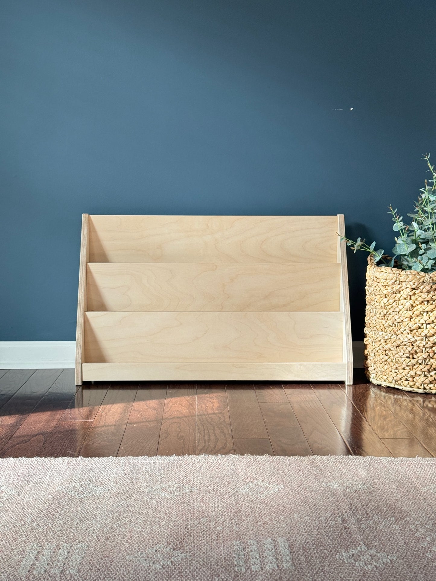Small Montessori Bookshelf (Front Facing) | Wooden Kids Reading Corner Furniture
