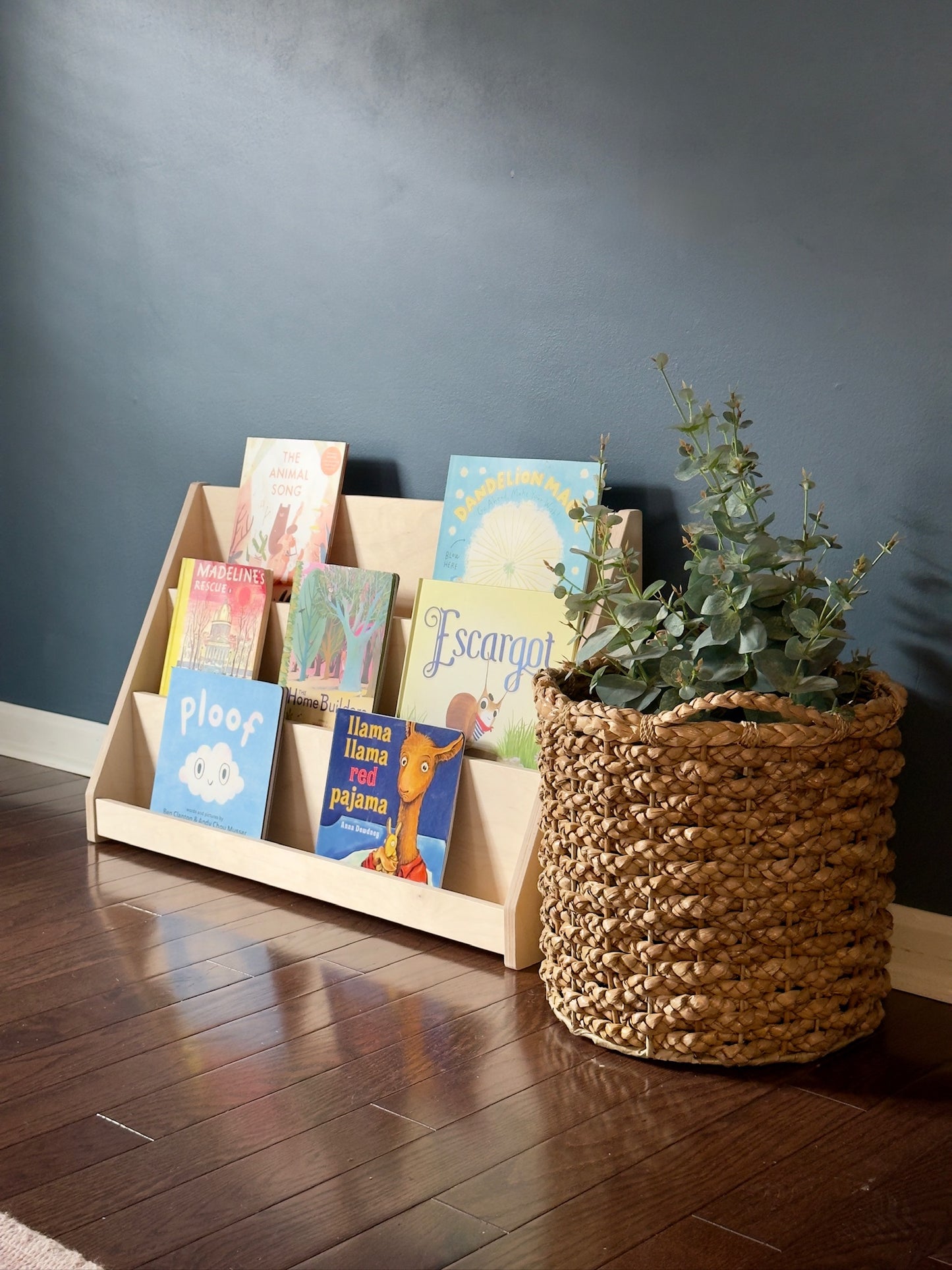 Small Montessori Bookshelf (Front Facing) | Wooden Kids Reading Corner Furniture