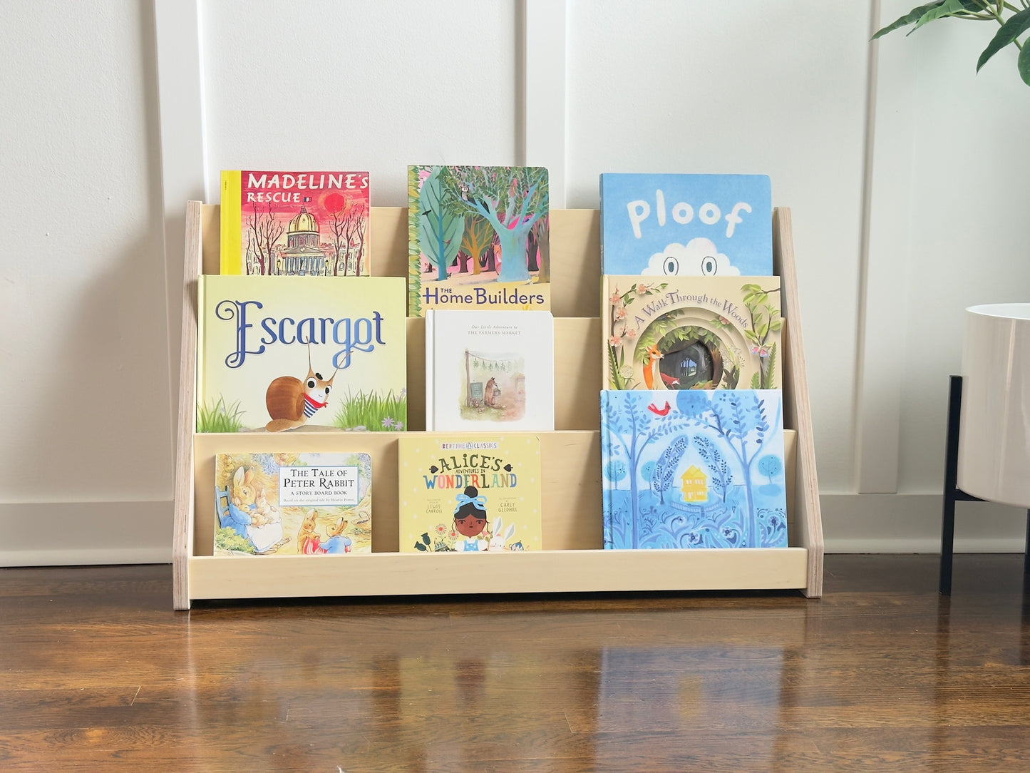 Small Montessori Bookshelf (Front Facing) | Wooden Kids Reading Corner Furniture