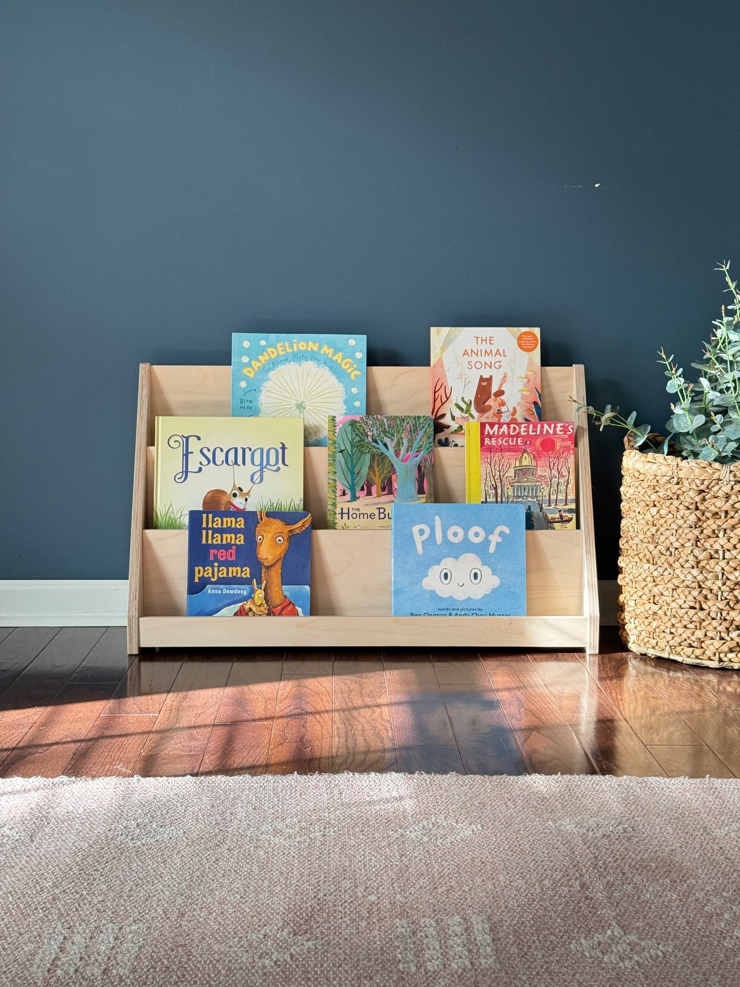 Small Montessori Bookshelf (Front Facing) | Wooden Kids Reading Corner Furniture
