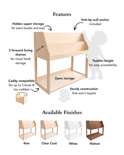Read & Play Book and Caddy Bookshelf