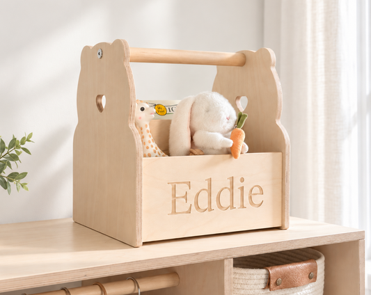 Personalized Book and Toy Caddy Box