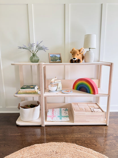 Corner and End Toy Shelf