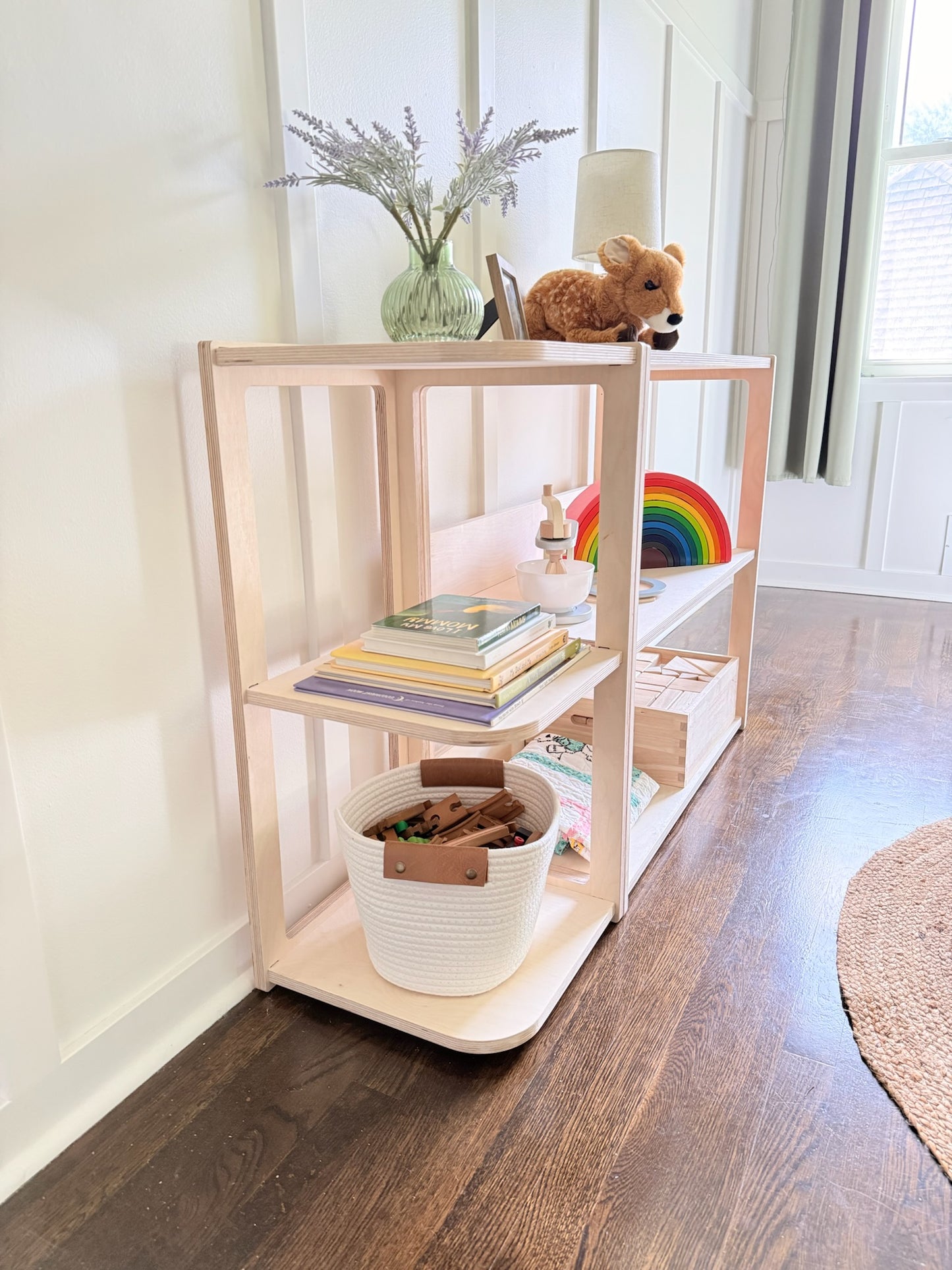 Corner and End Toy Shelf