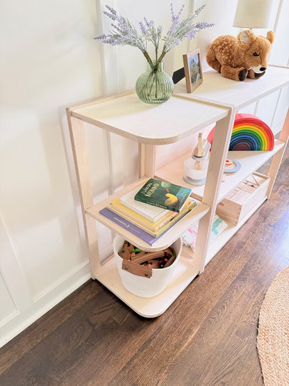 Corner and End Toy Shelf