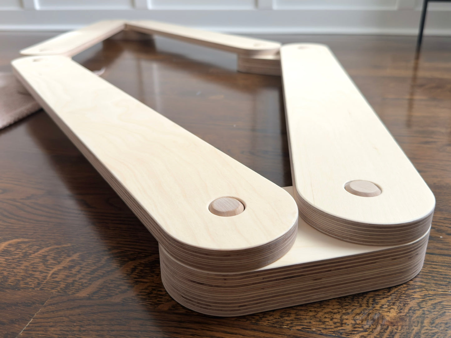 Wooden Balance Beam Set | 2 Beams + 2 Wiggle Wobble Boards