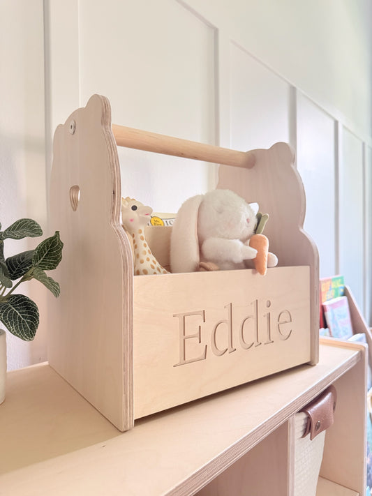 Personalized Book and Toy Caddy Box