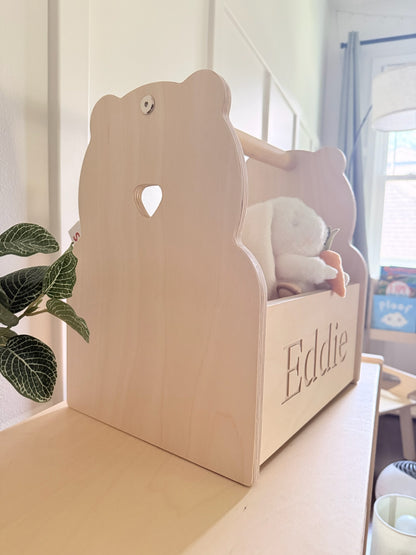 Personalized Book and Toy Caddy Box