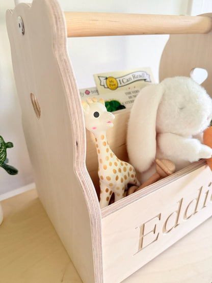 Personalized Book and Toy Caddy Box