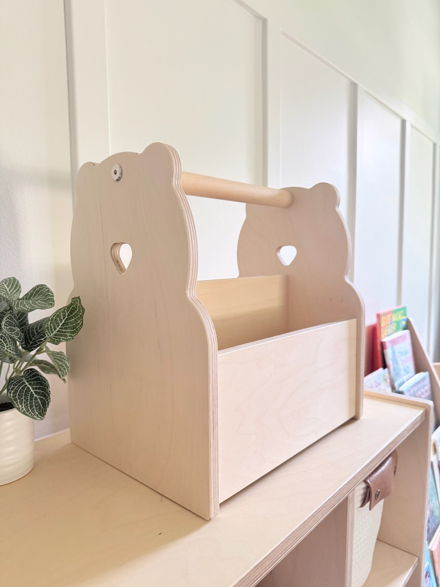 Personalized Book and Toy Caddy Box