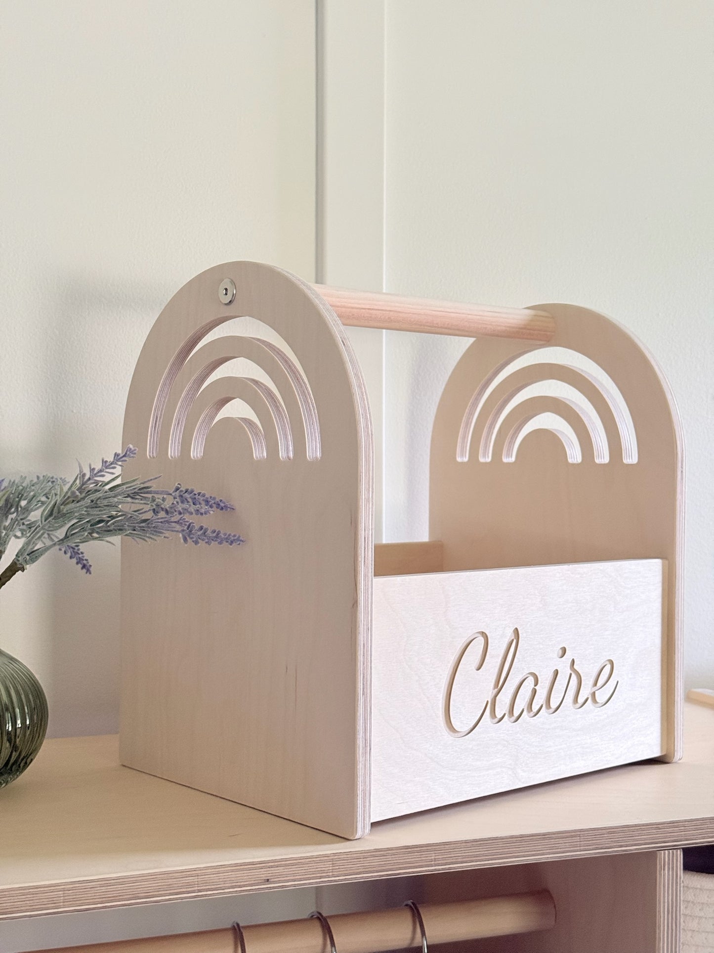 Personalized Book and Toy Caddy Box