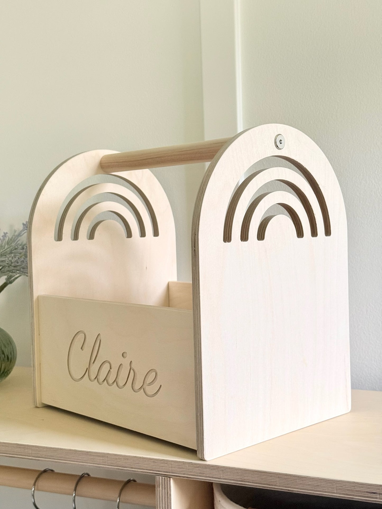 Personalized Book and Toy Caddy Box