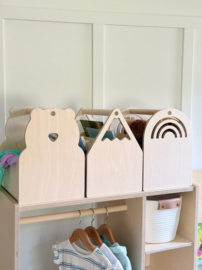 Personalized Book and Toy Caddy Box