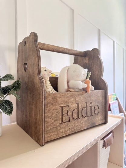 Personalized Book and Toy Caddy Box